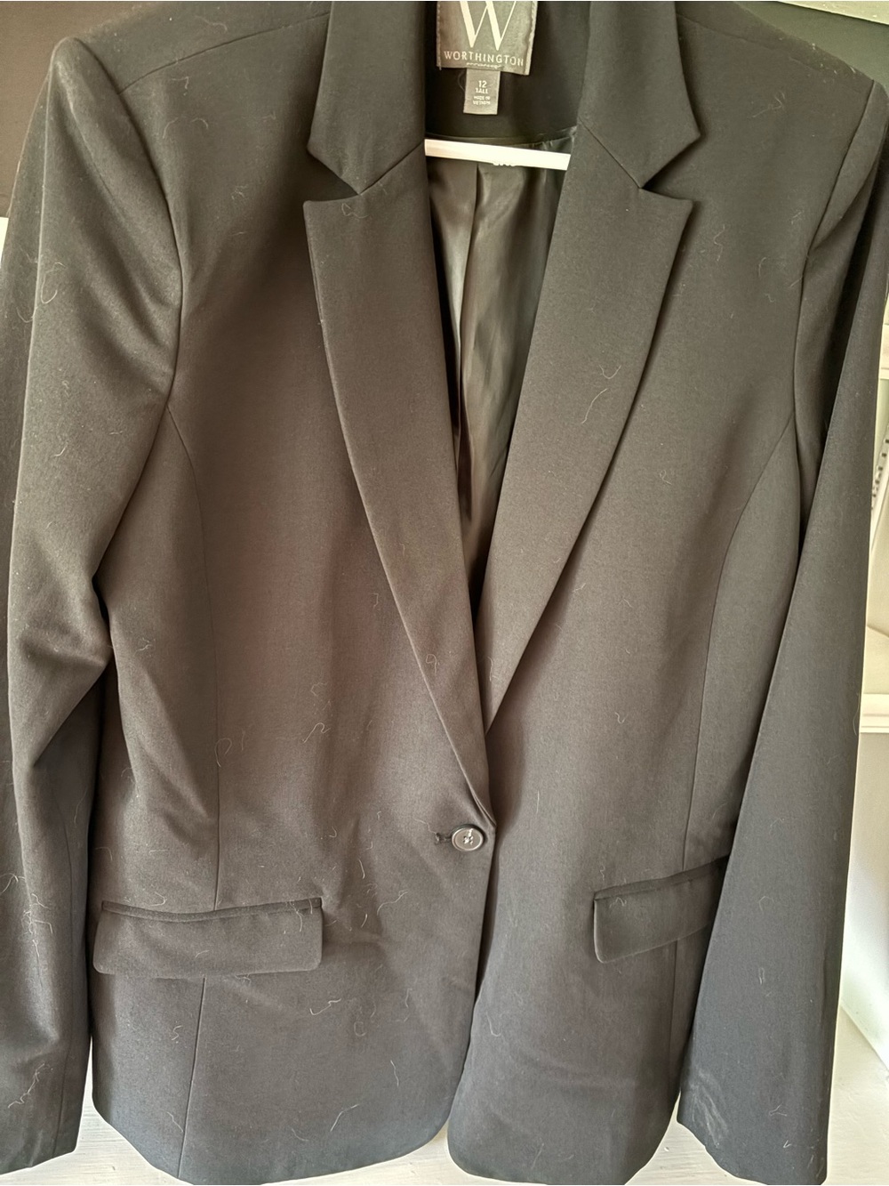 NWT Worthington Black Single-Button Blazer for Women